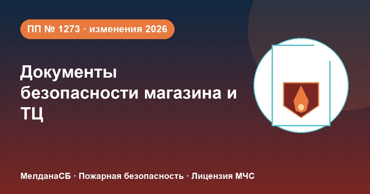 Документы по безопасности для магазина и ТЦ в Волгограде: полный чек-лист 2026